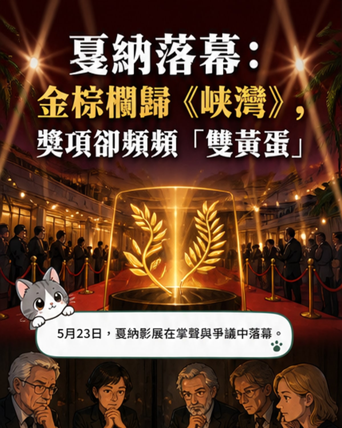 坎城影展獎落雙蛋