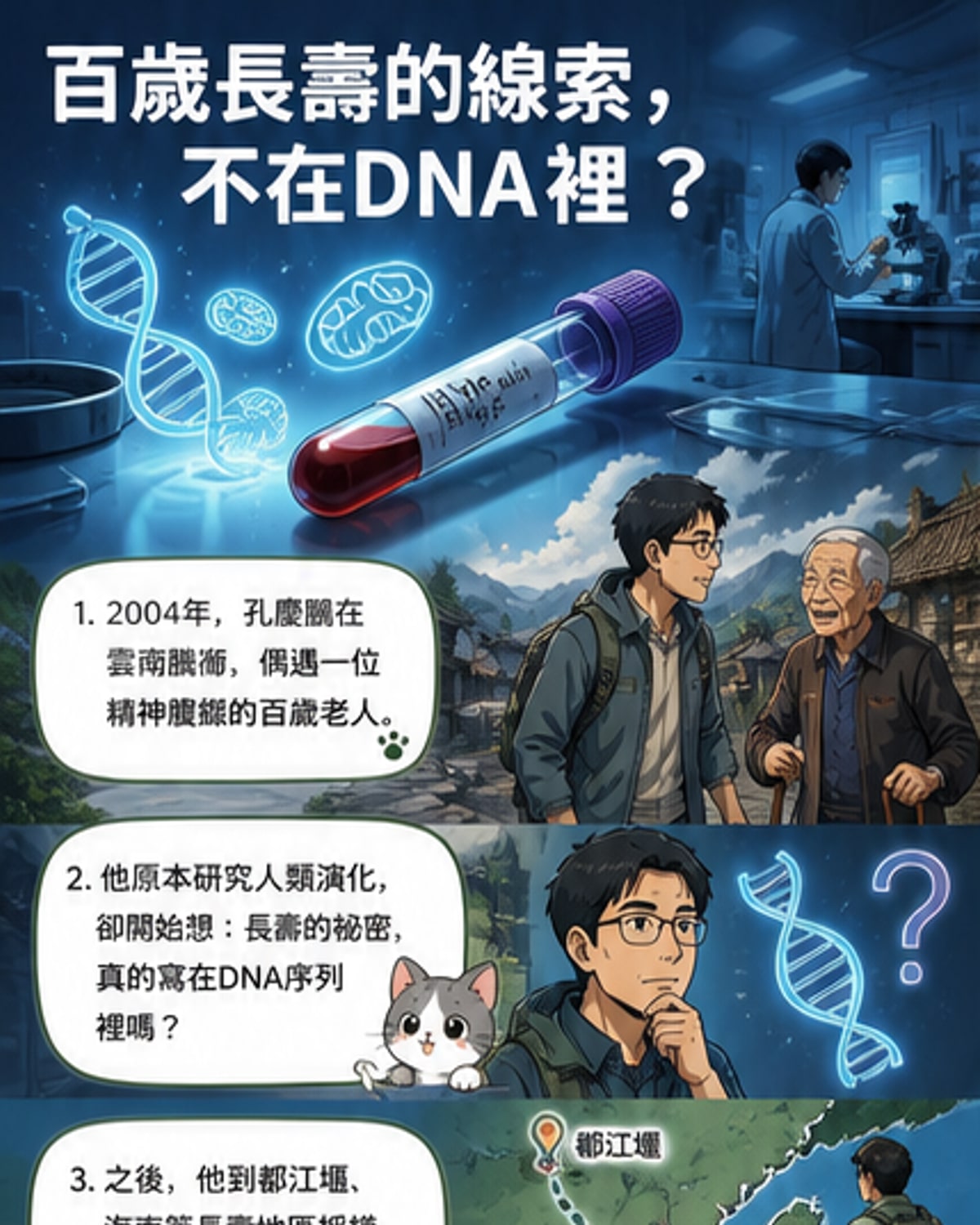 百歲長者線粒體維持年輕運轉