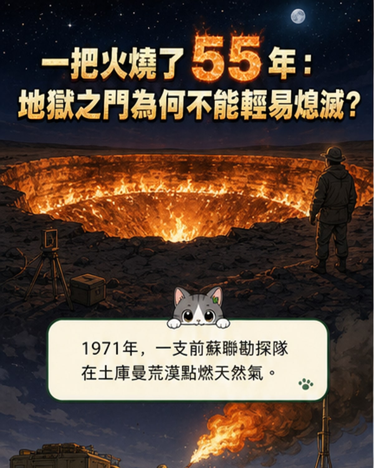 燃燒55年的地獄之門為何不能撲滅?