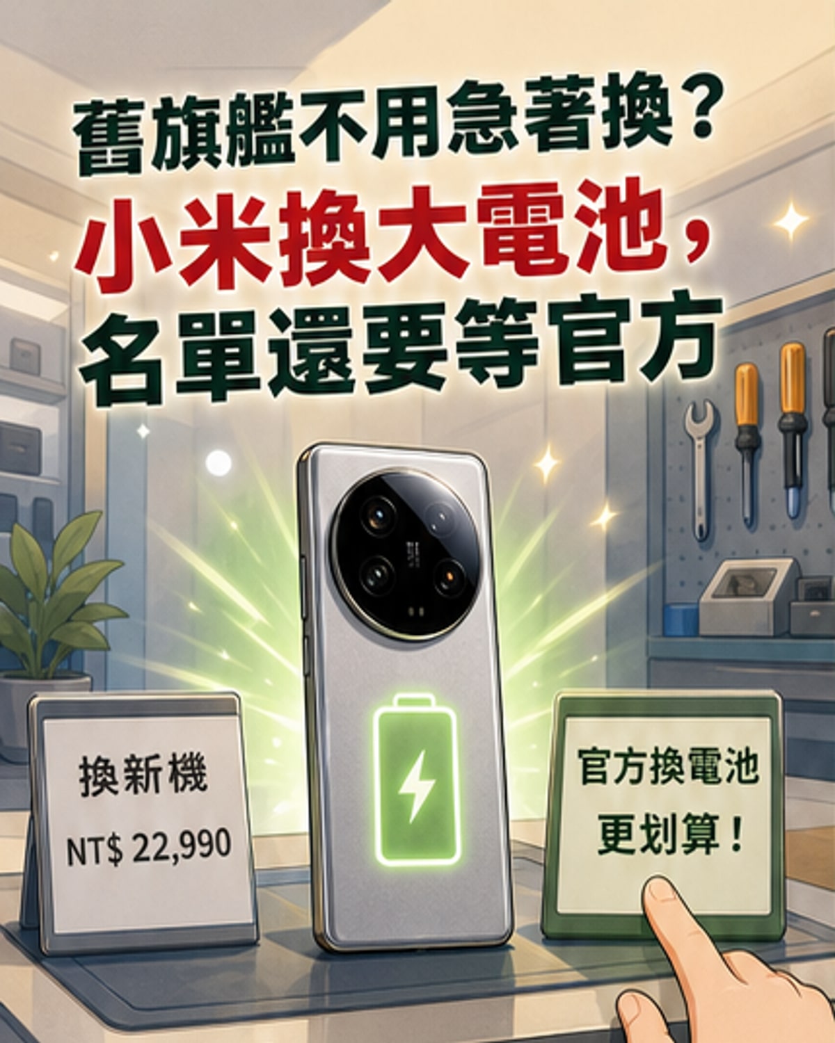 小米老機續命新招:換大電池再戰兩年