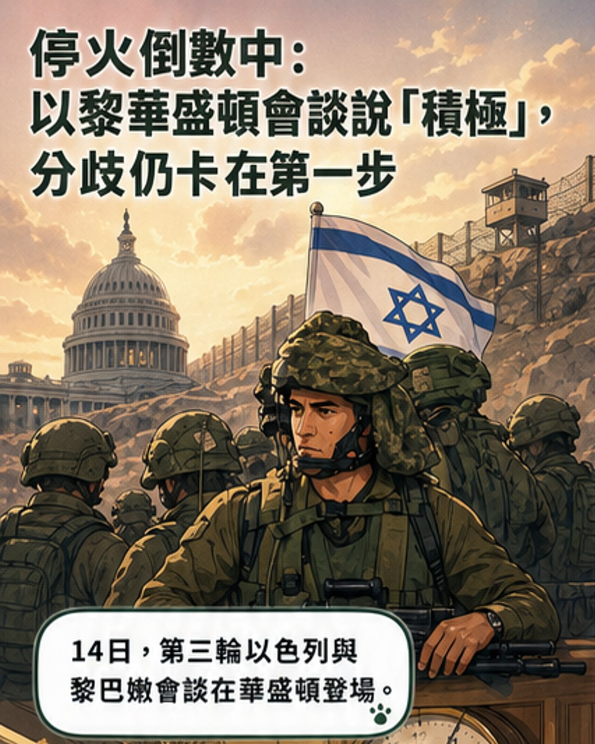 以黎第三輪談判續推