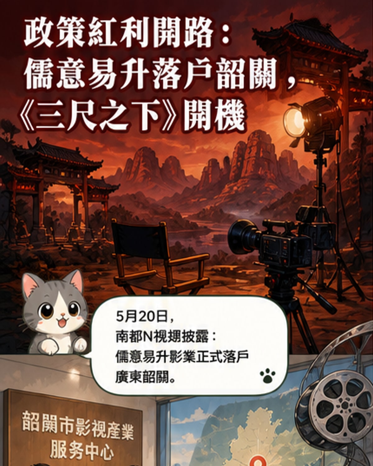 儒意影業落戶韶關