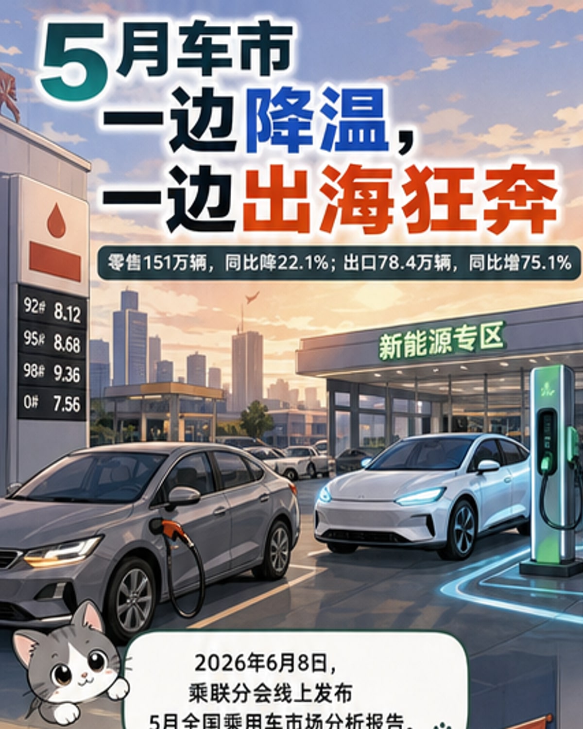 5月乘用车零售降22.1% 燃油车崩塌