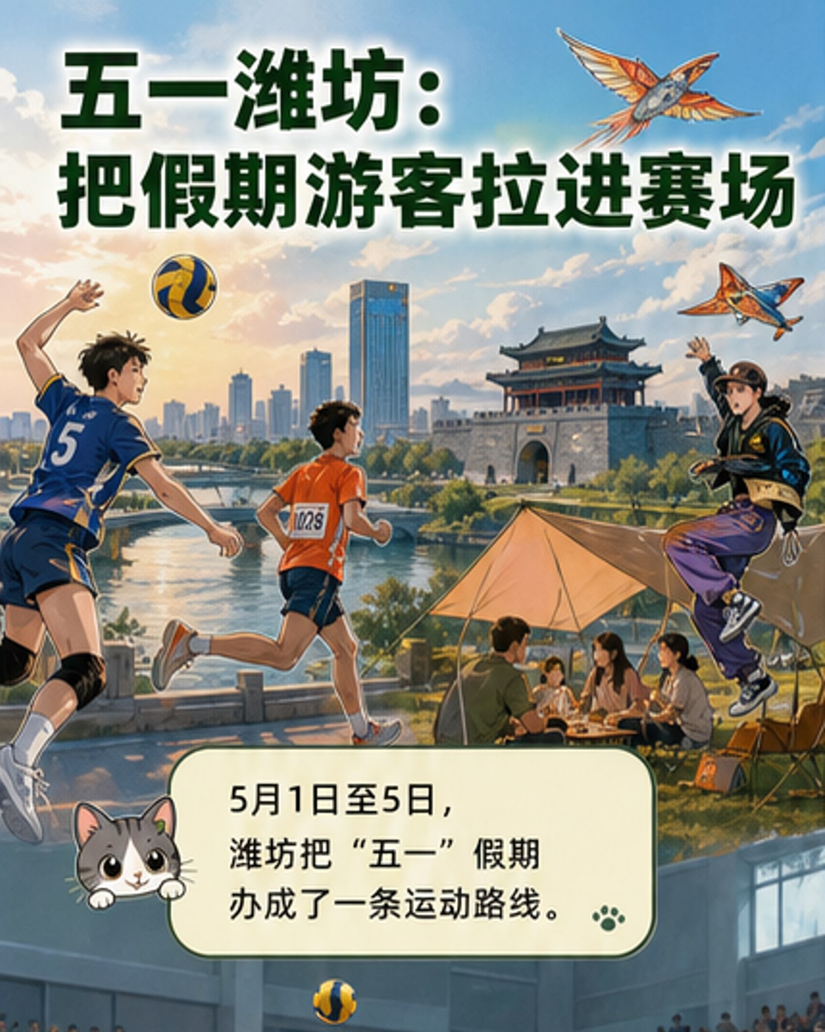 五一假期,潍坊用赛事重塑旅游