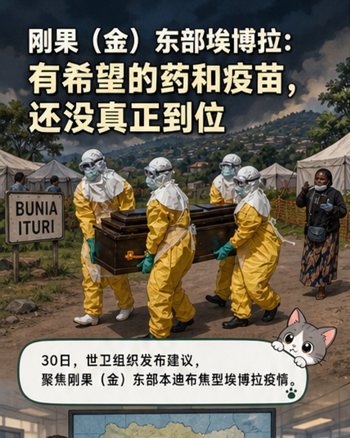 世卫组织发布埃博拉新疗法与疫苗建议