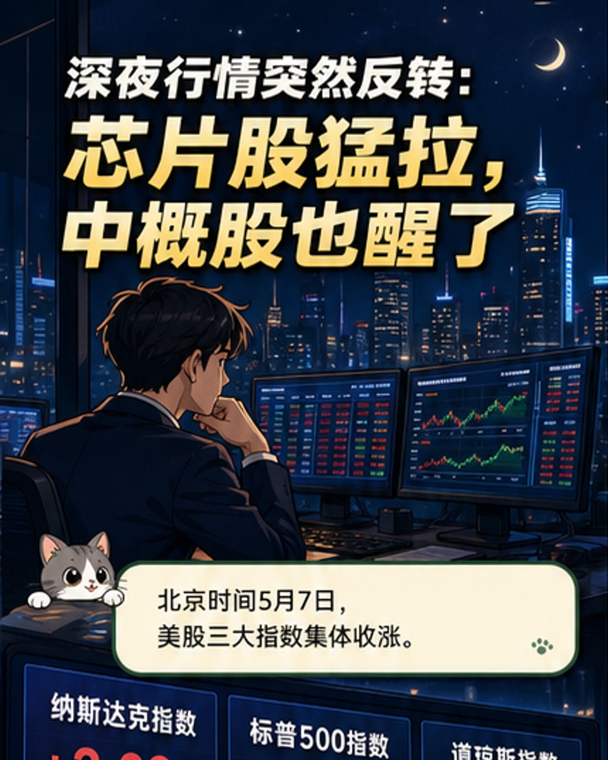 美股芯片股深夜大反弹