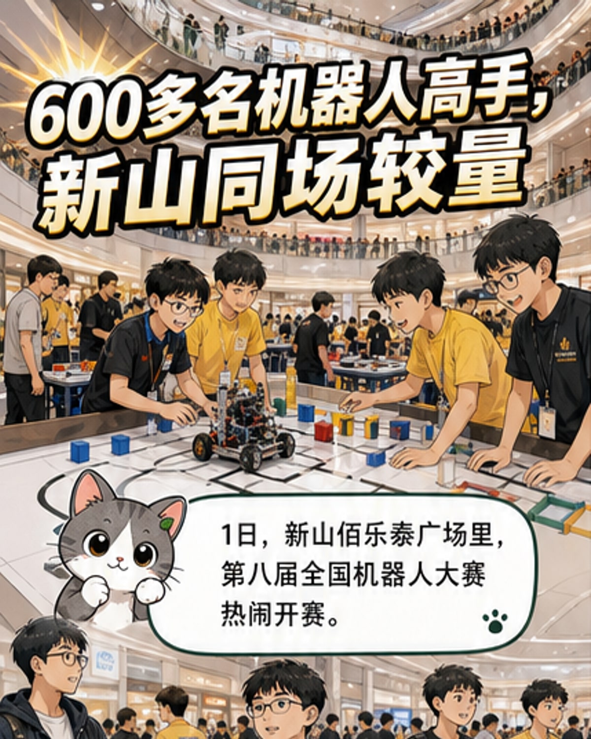 全国机器人大赛新山开赛