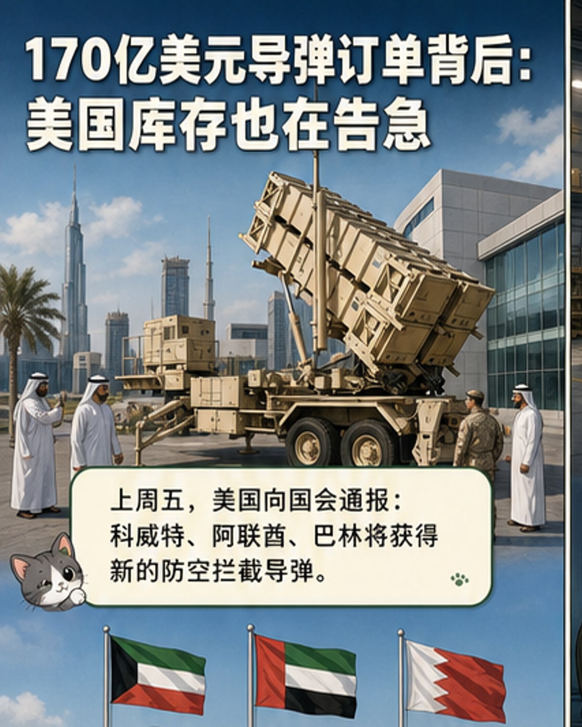 美国向海湾三国大举出售拦截导弹