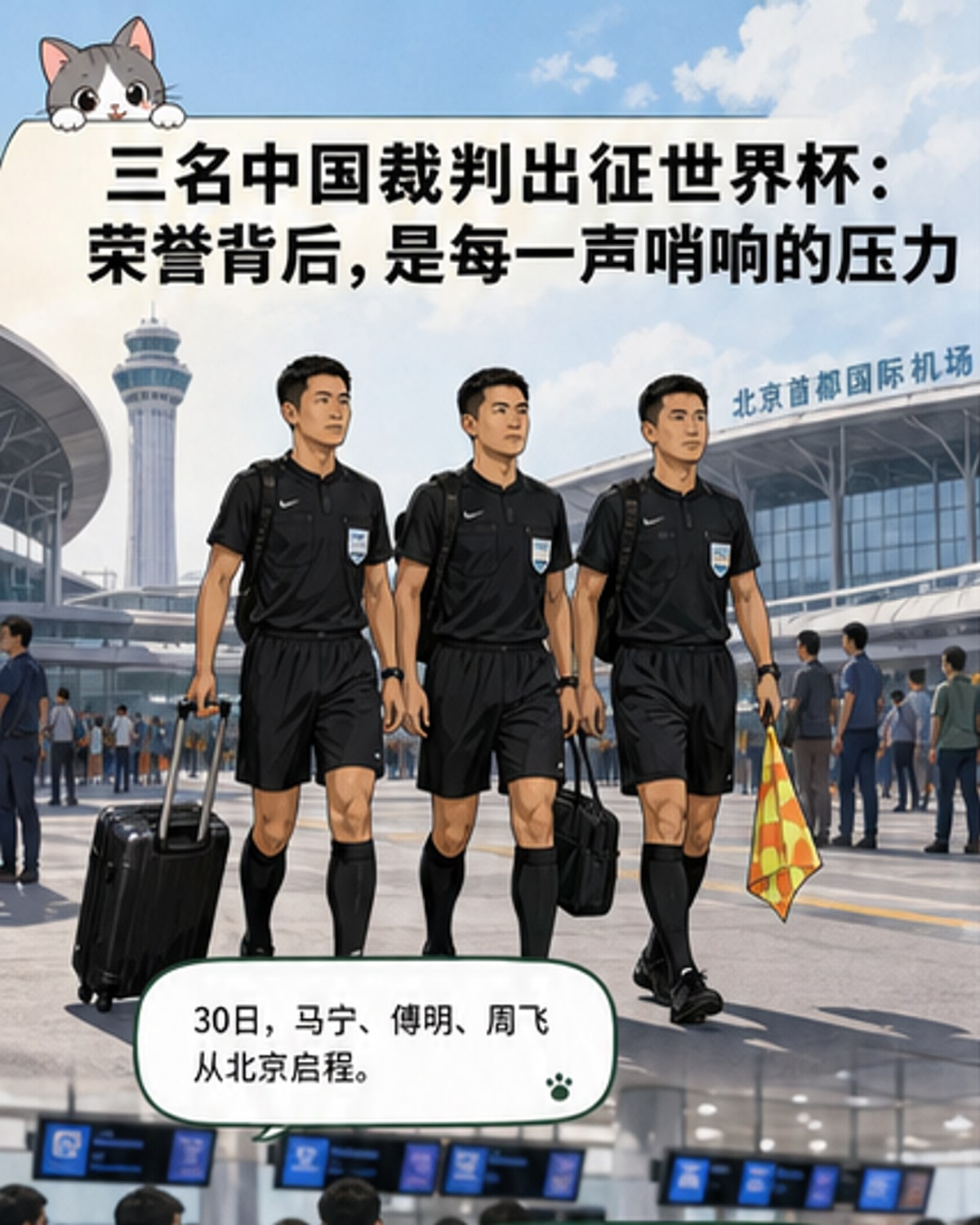 中国裁判亮相美加墨世界杯