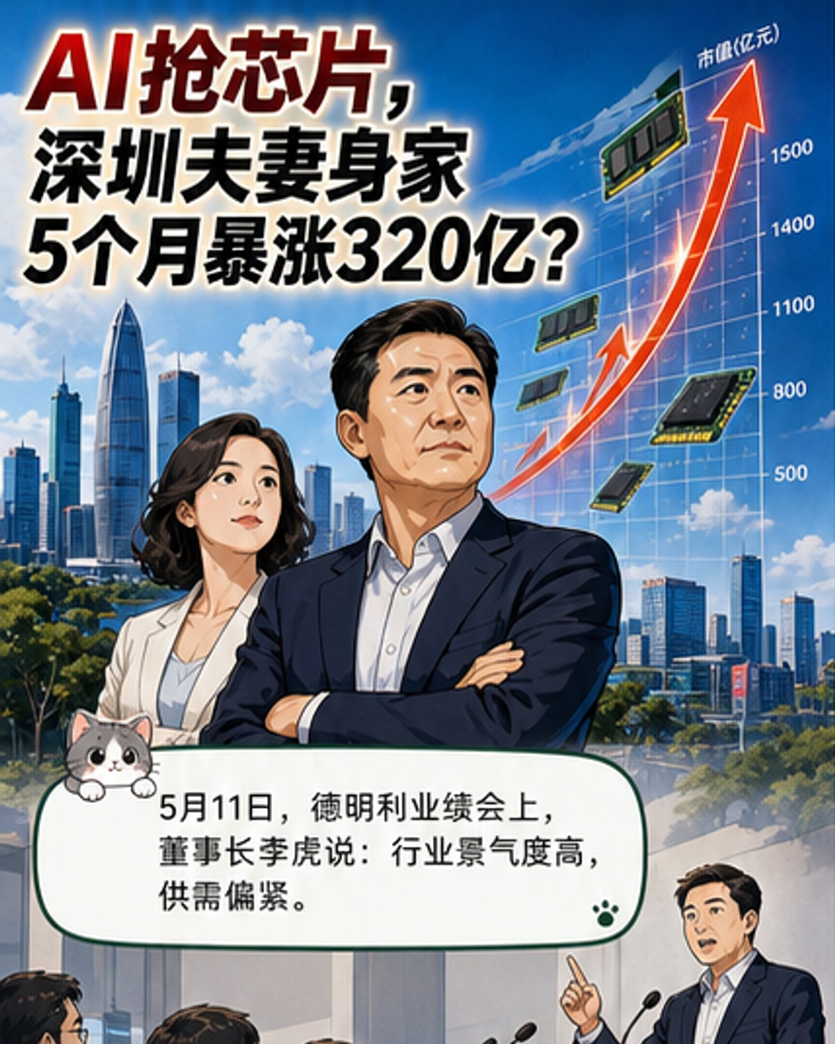 深圳夫妻靠存储芯片身家暴增320亿