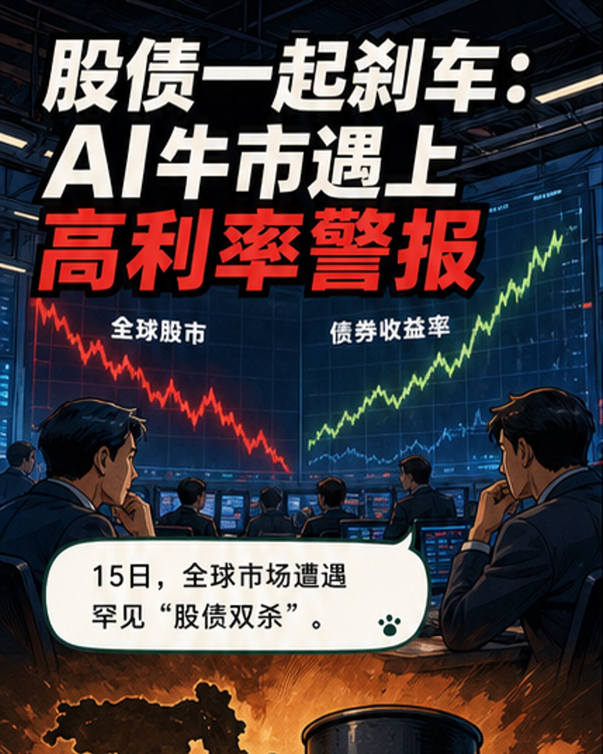 全球股债双杀，韩股暴跌6%