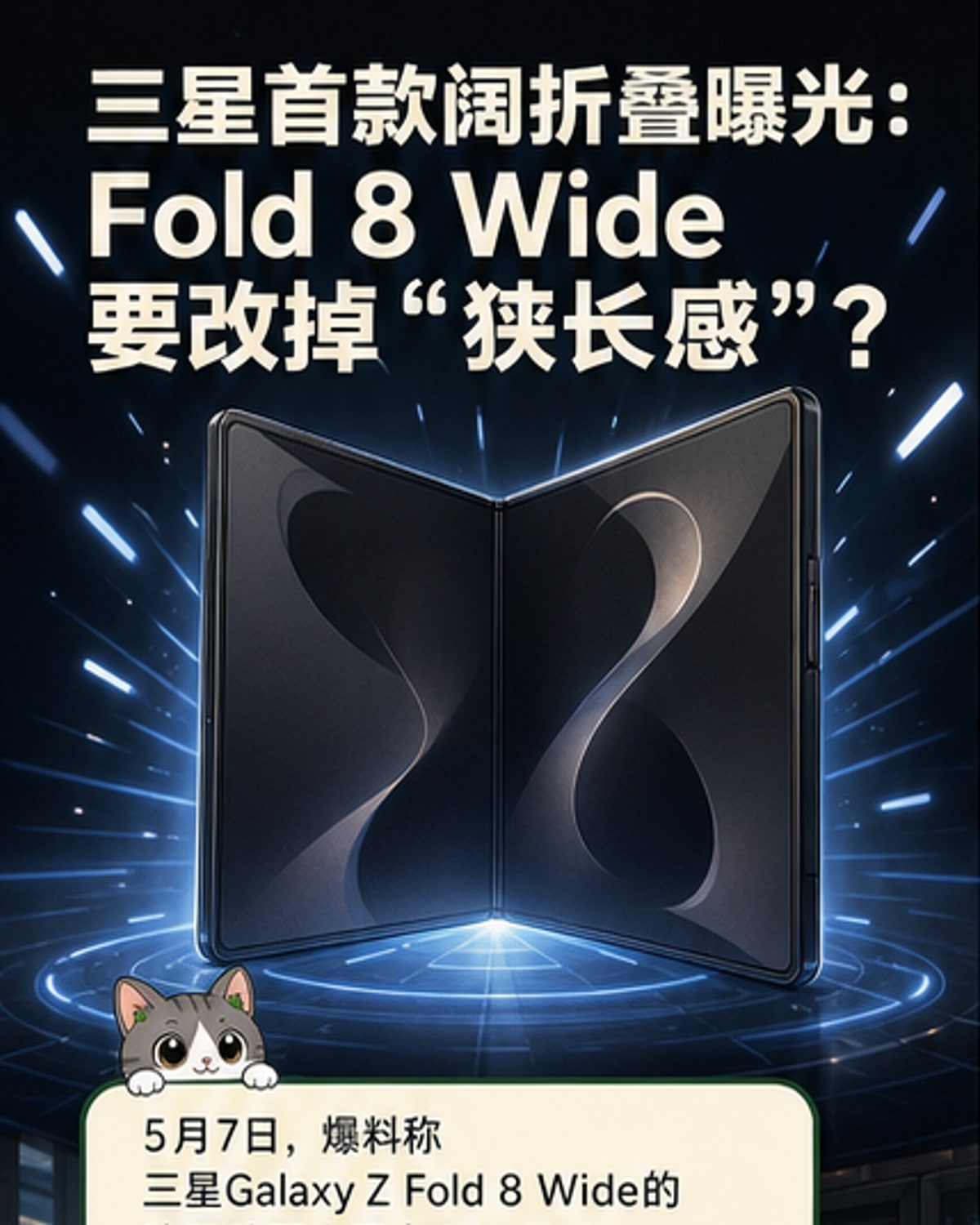 三星首款宽屏折叠手机来了