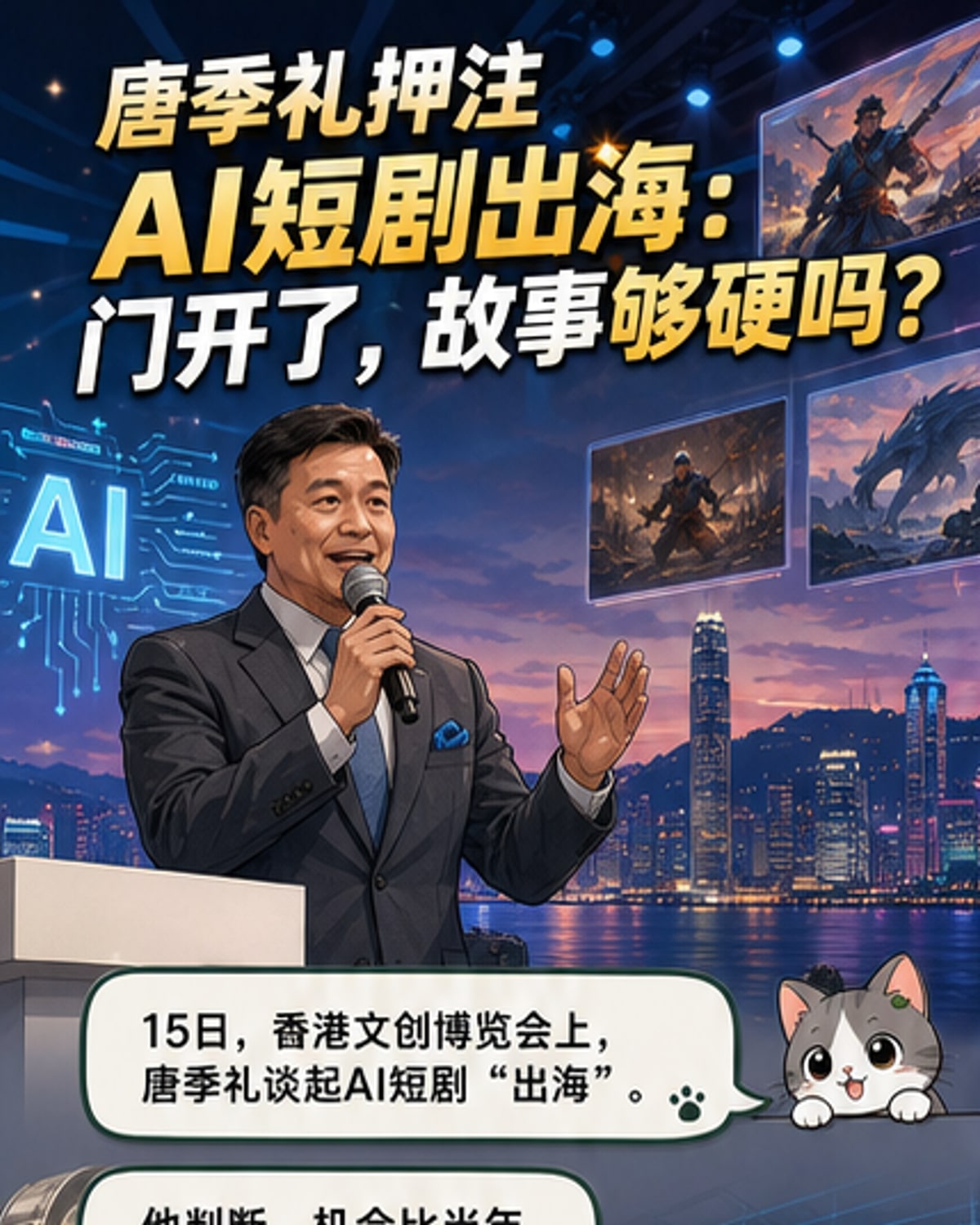 唐季礼：AI让短剧出海，但故事才是关键