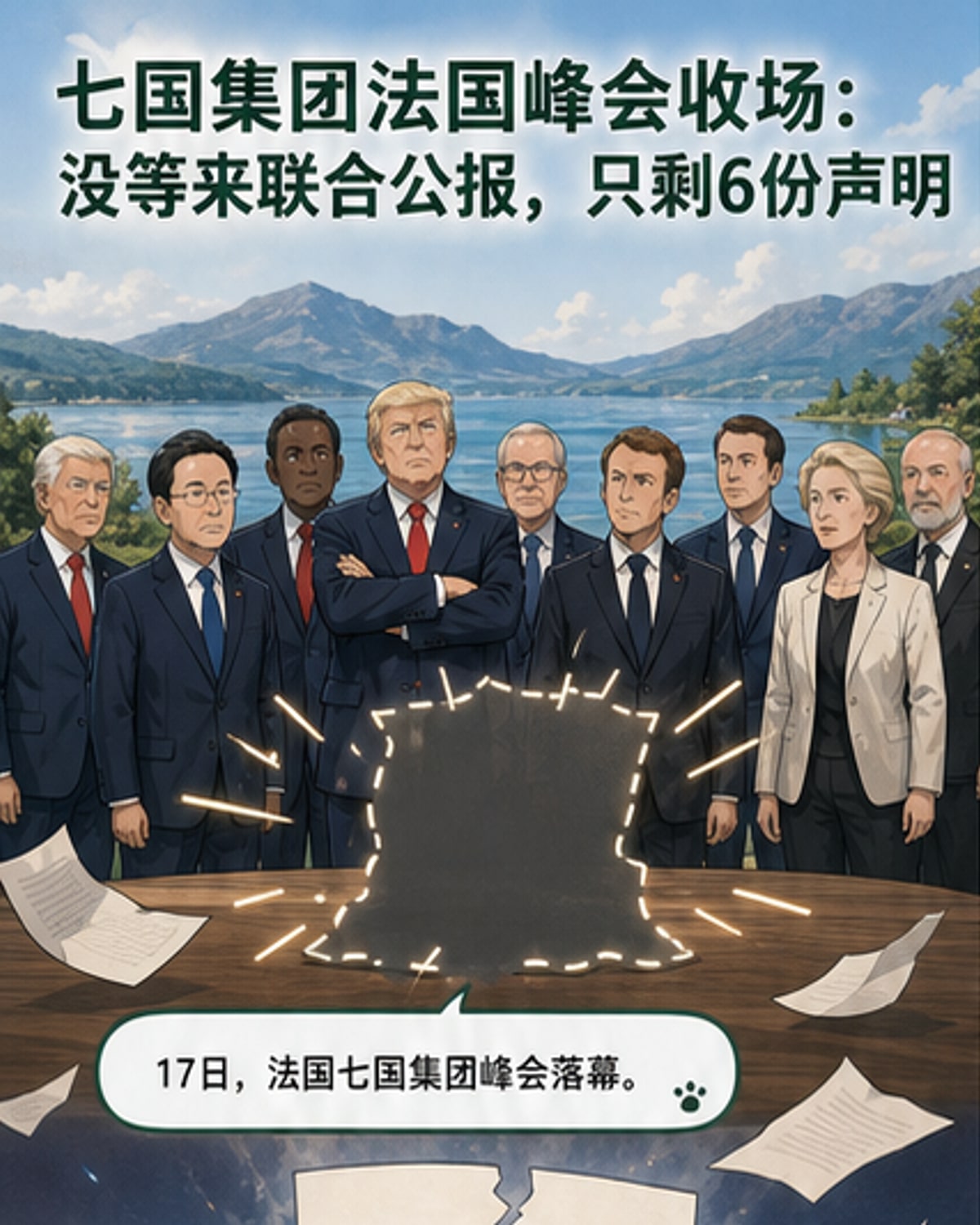 七国集团峰会未发联合公报