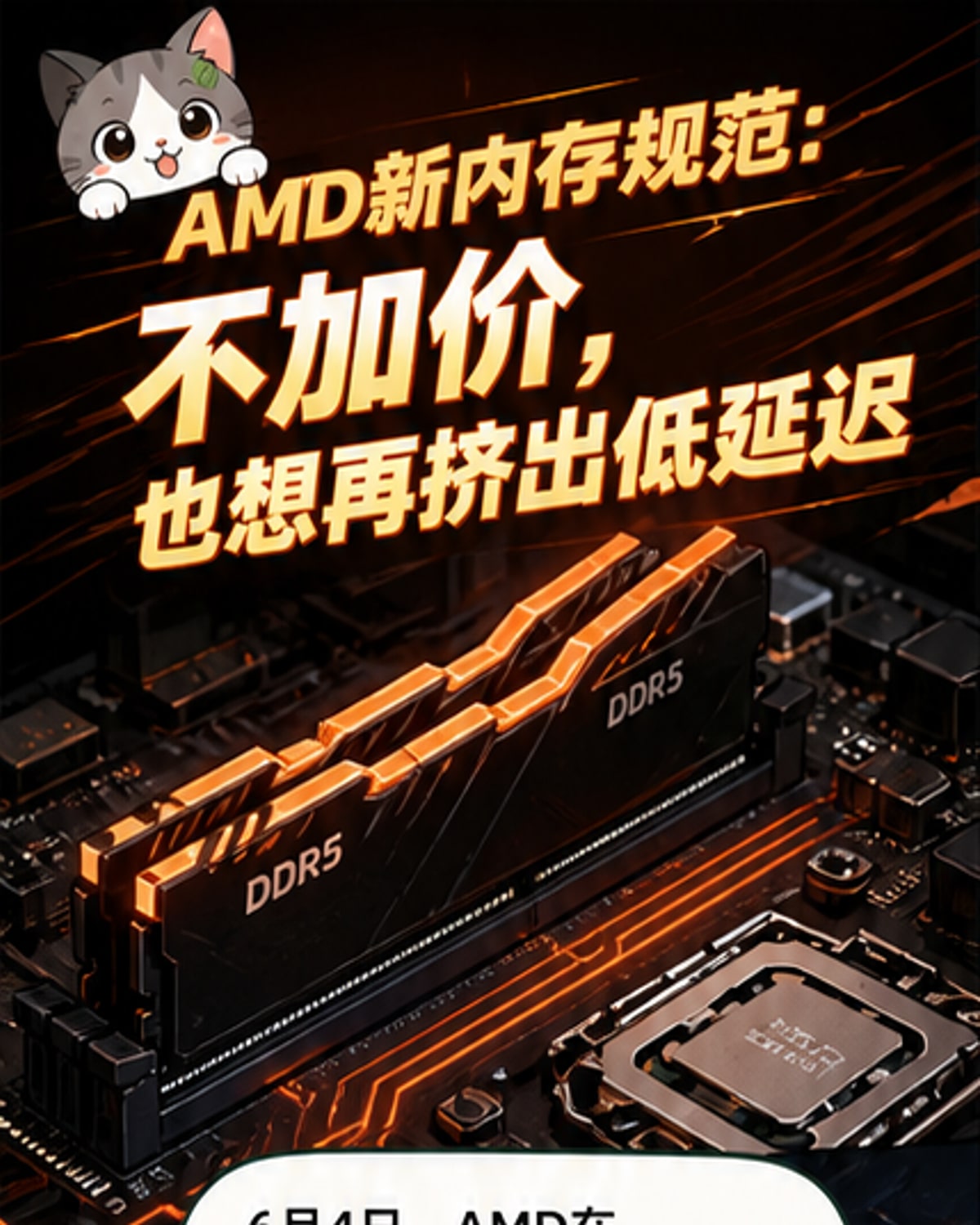 免费提升15%性能?AMD推超低延迟内存