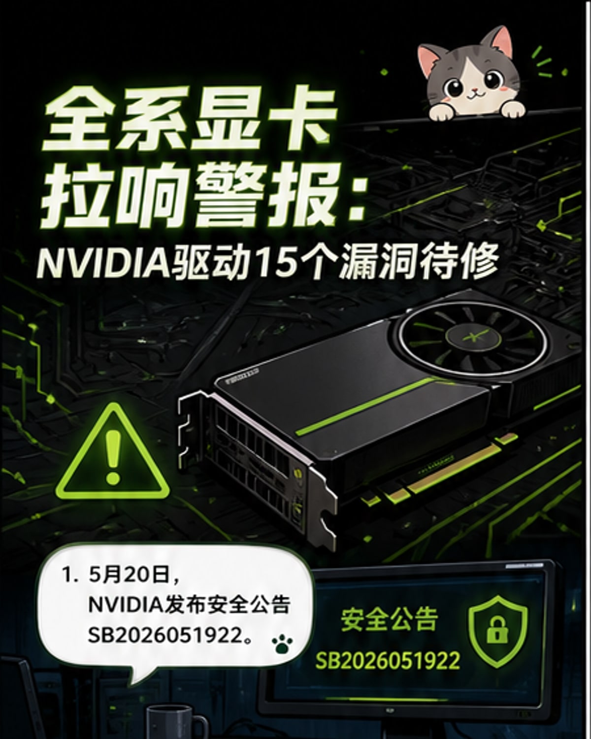 NVIDIA全系显卡曝高危漏洞
