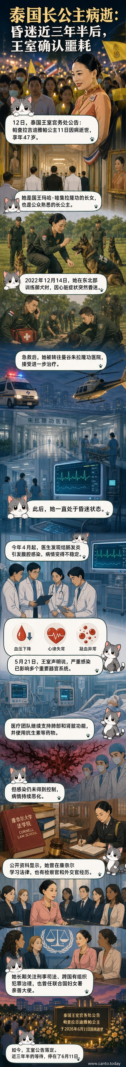 泰国长公主帕查拉吉迪雅帕的官方肖像，身着正式礼服，佩戴勋章