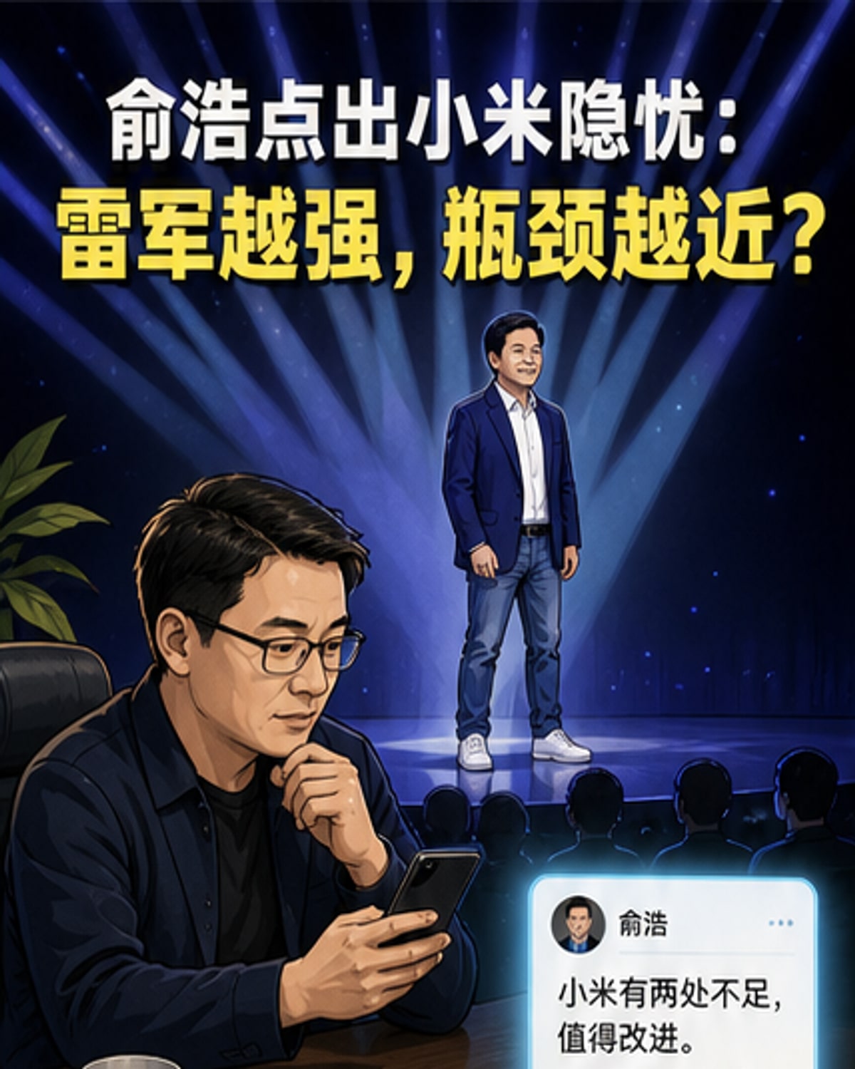 追觅创始人点出小米两大短板