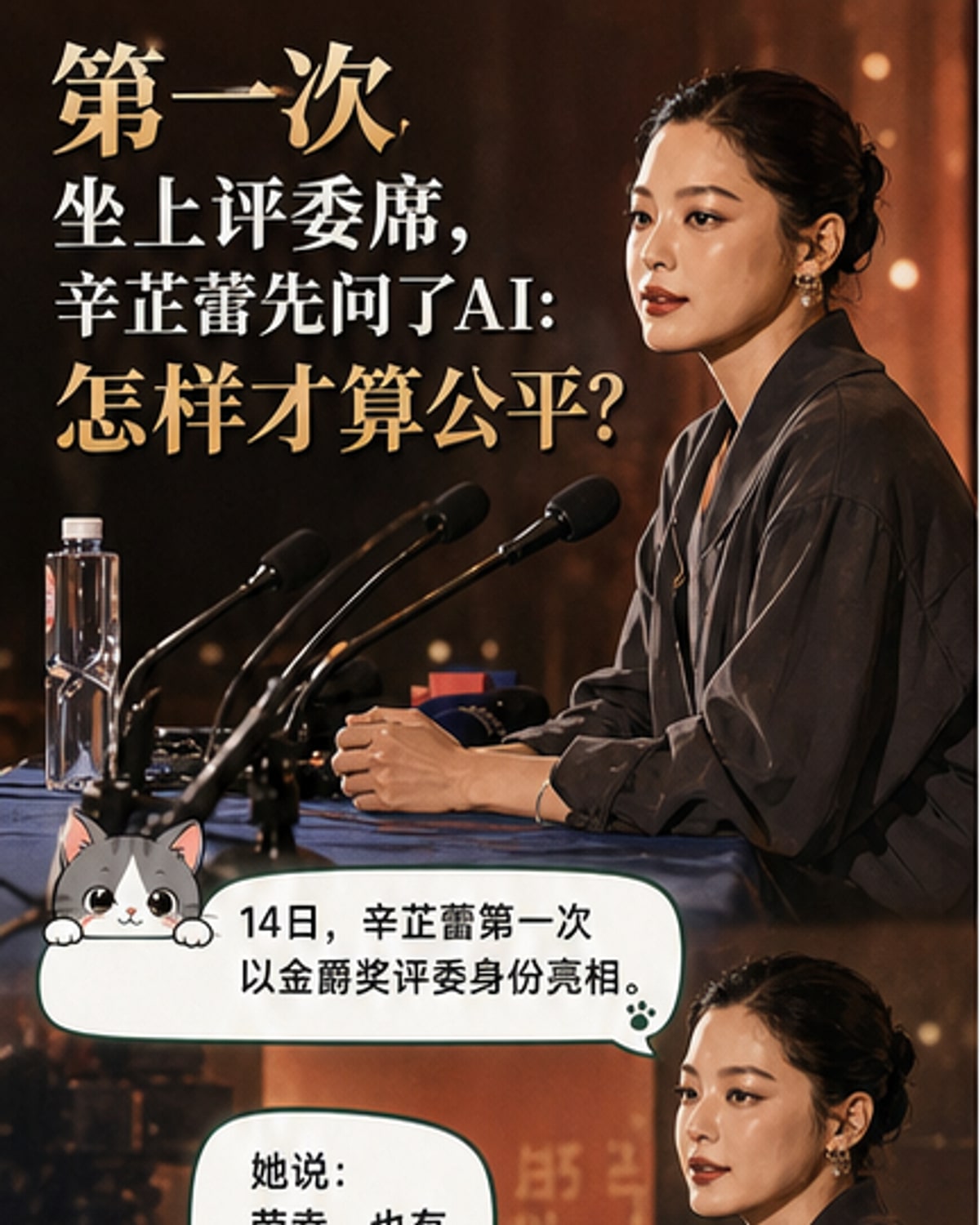 辛芷蕾首任金爵奖评委的内心独白