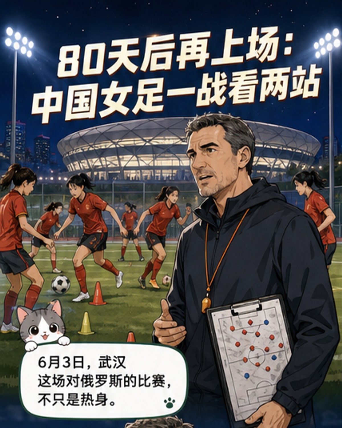 中国女足备战亚运与世界杯