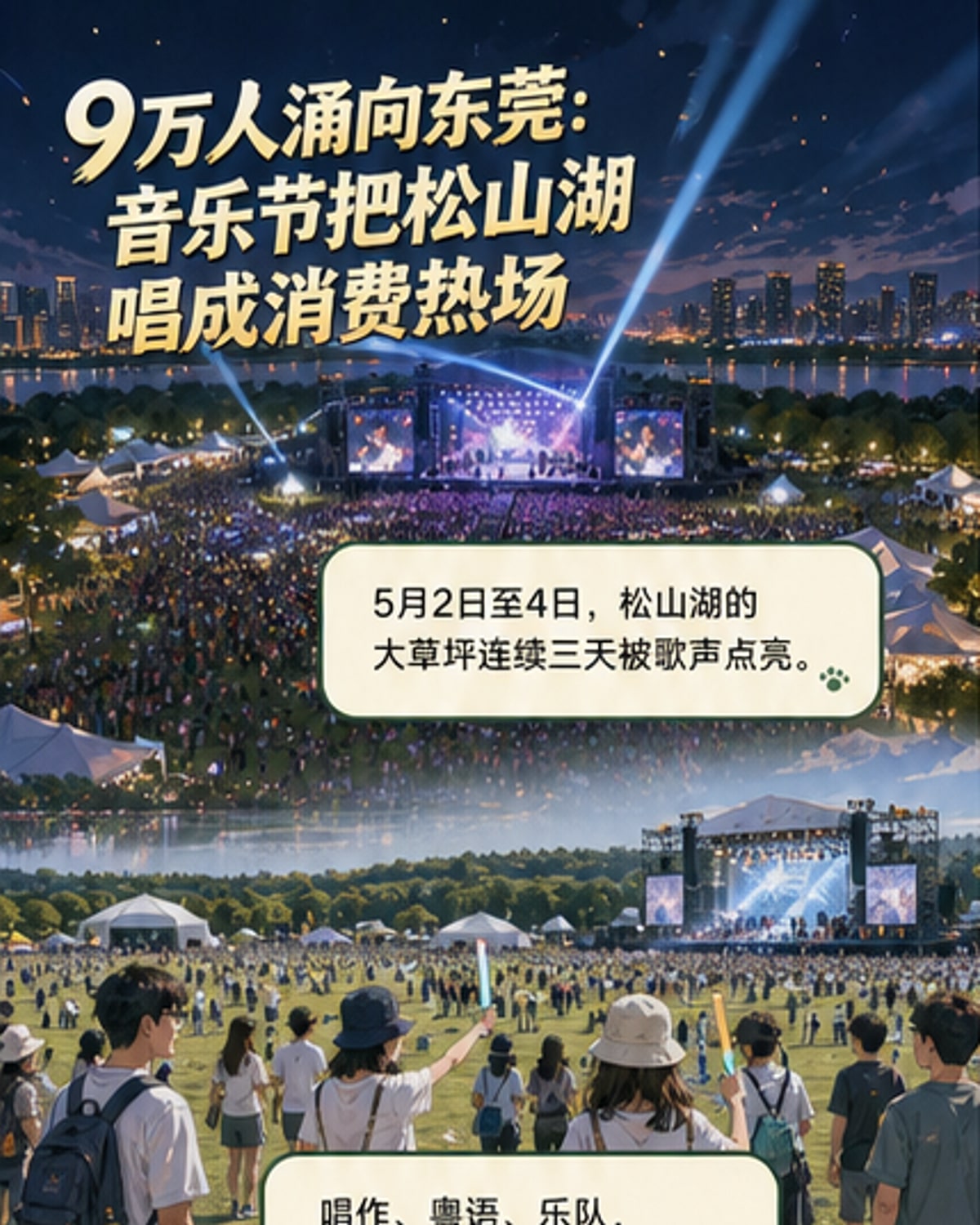 三天吸引超9万人，东莞草莓音乐节落幕