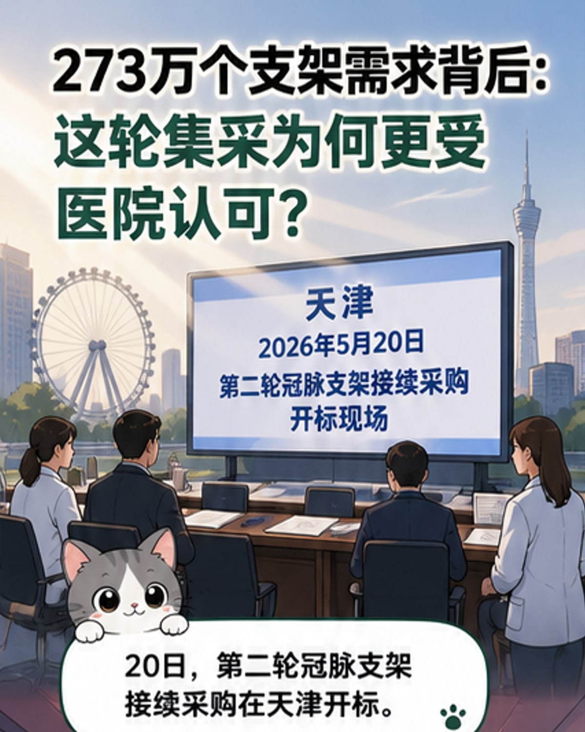 冠脉支架续采落地,主流产品全中选