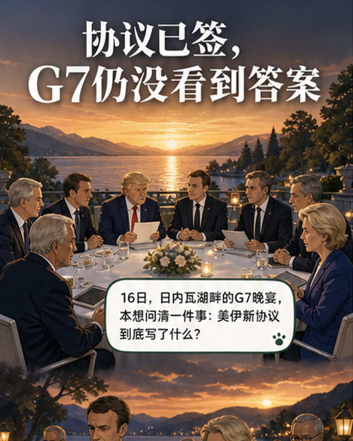 G7峰会聚焦美伊协议悬念