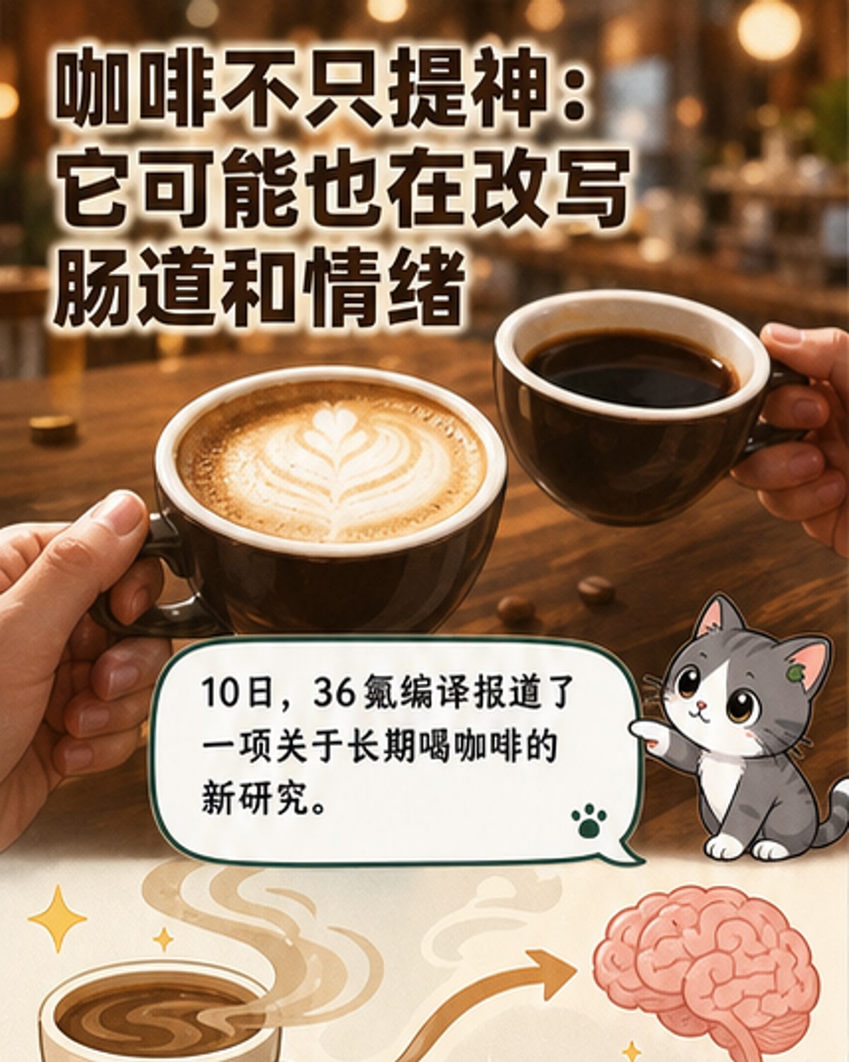 咖啡不止提神，还能调节肠道和情绪