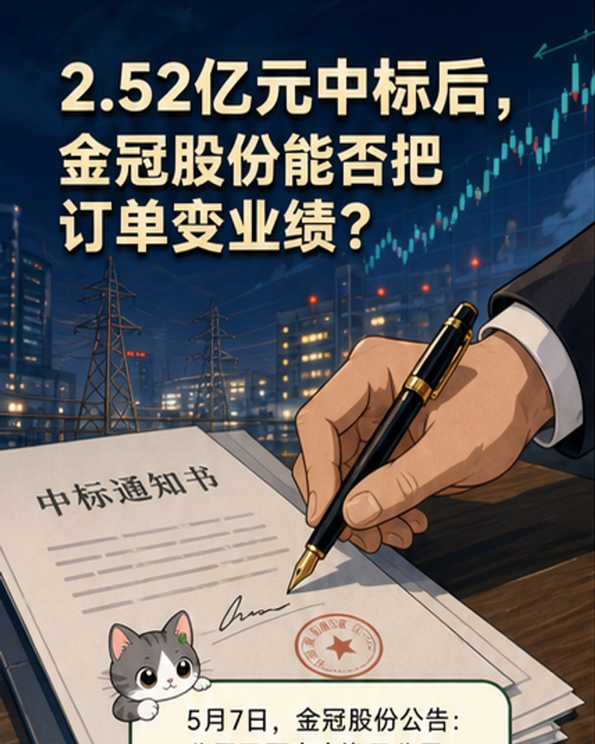 金冠股份中标超2.5亿元能源项目