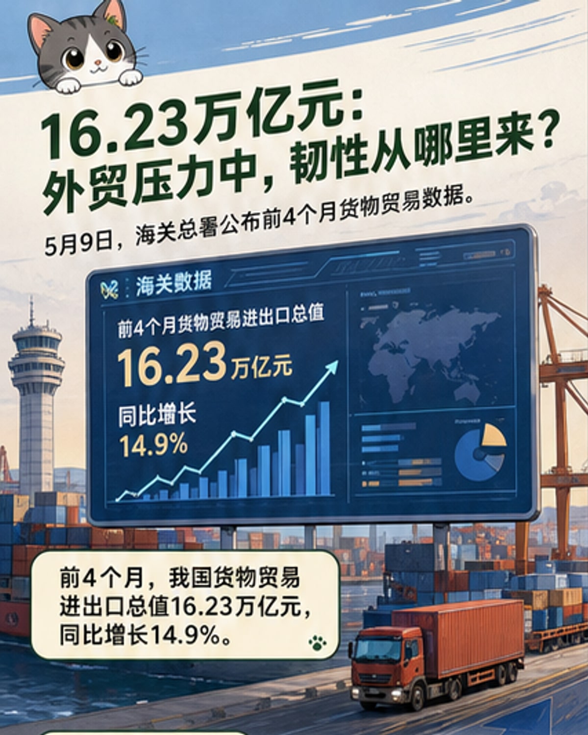 中国外贸交出超预期韧性答卷