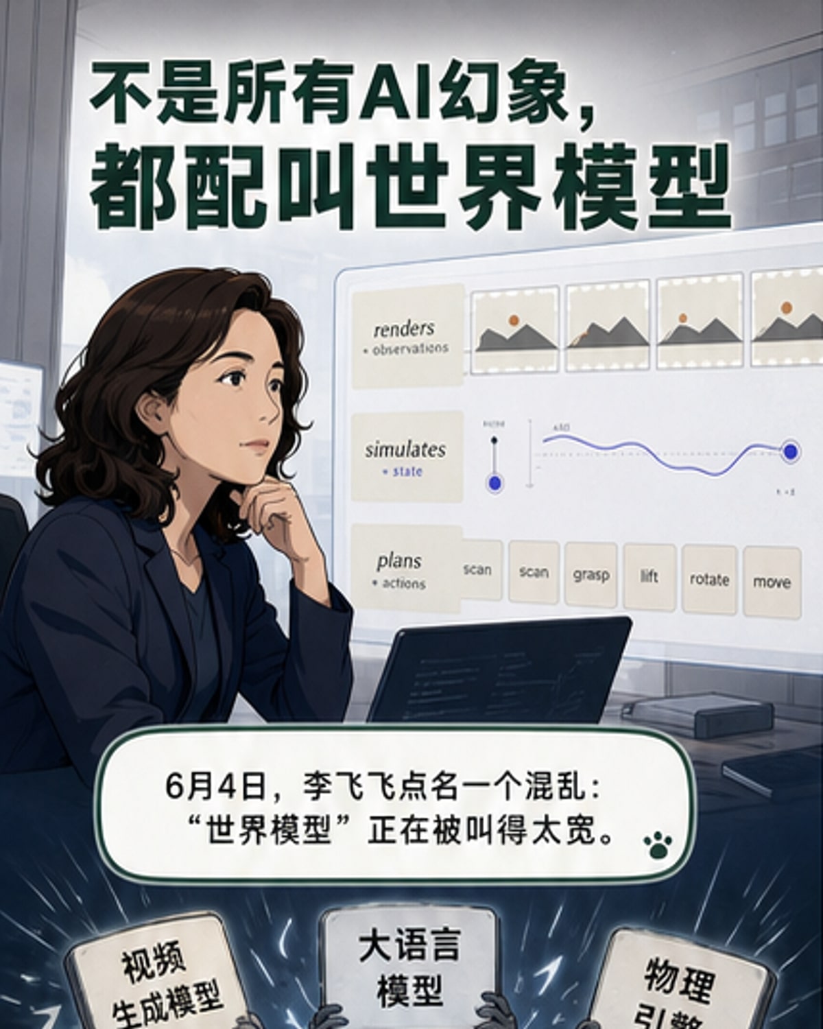 李飞飞定义「世界模型」新框架