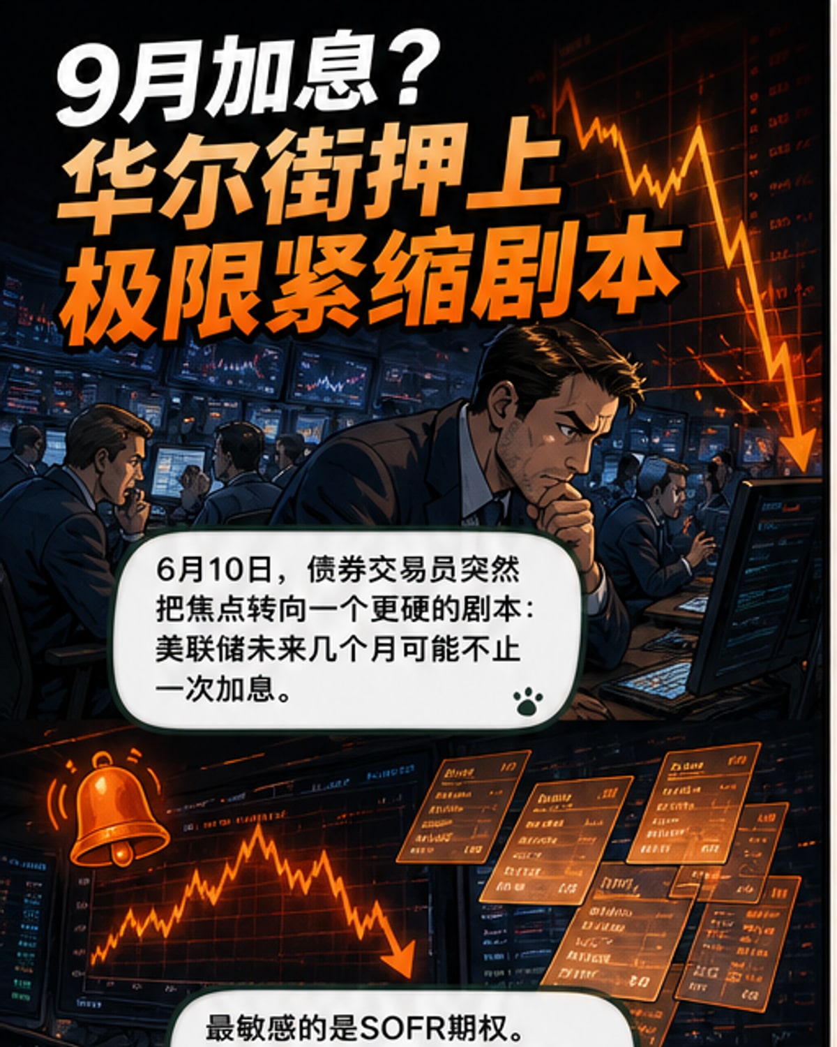 华尔街押注美联储9月加息