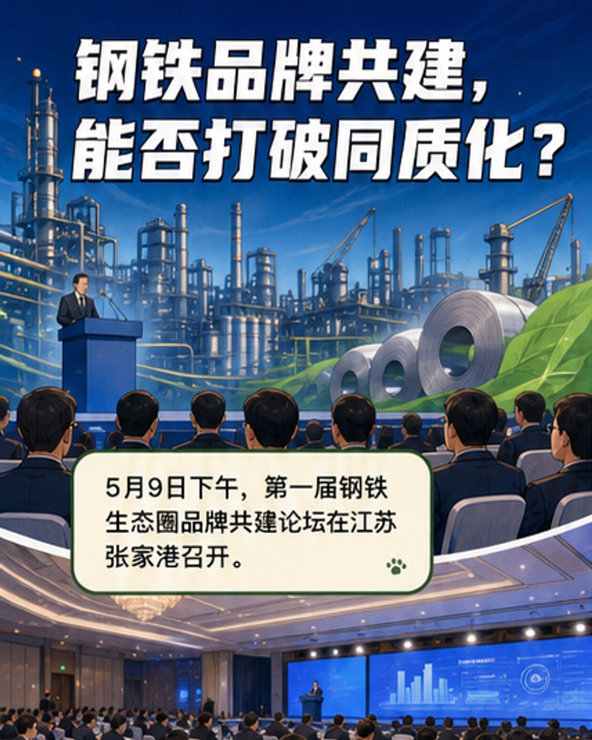 首届钢铁生态圈品牌共建论坛在张家港举行