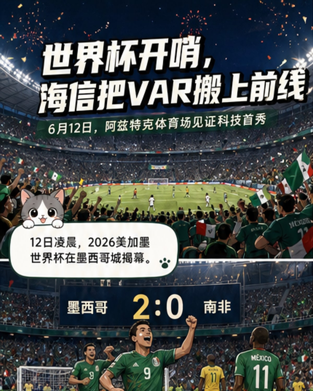 海信亮相美加墨世界杯