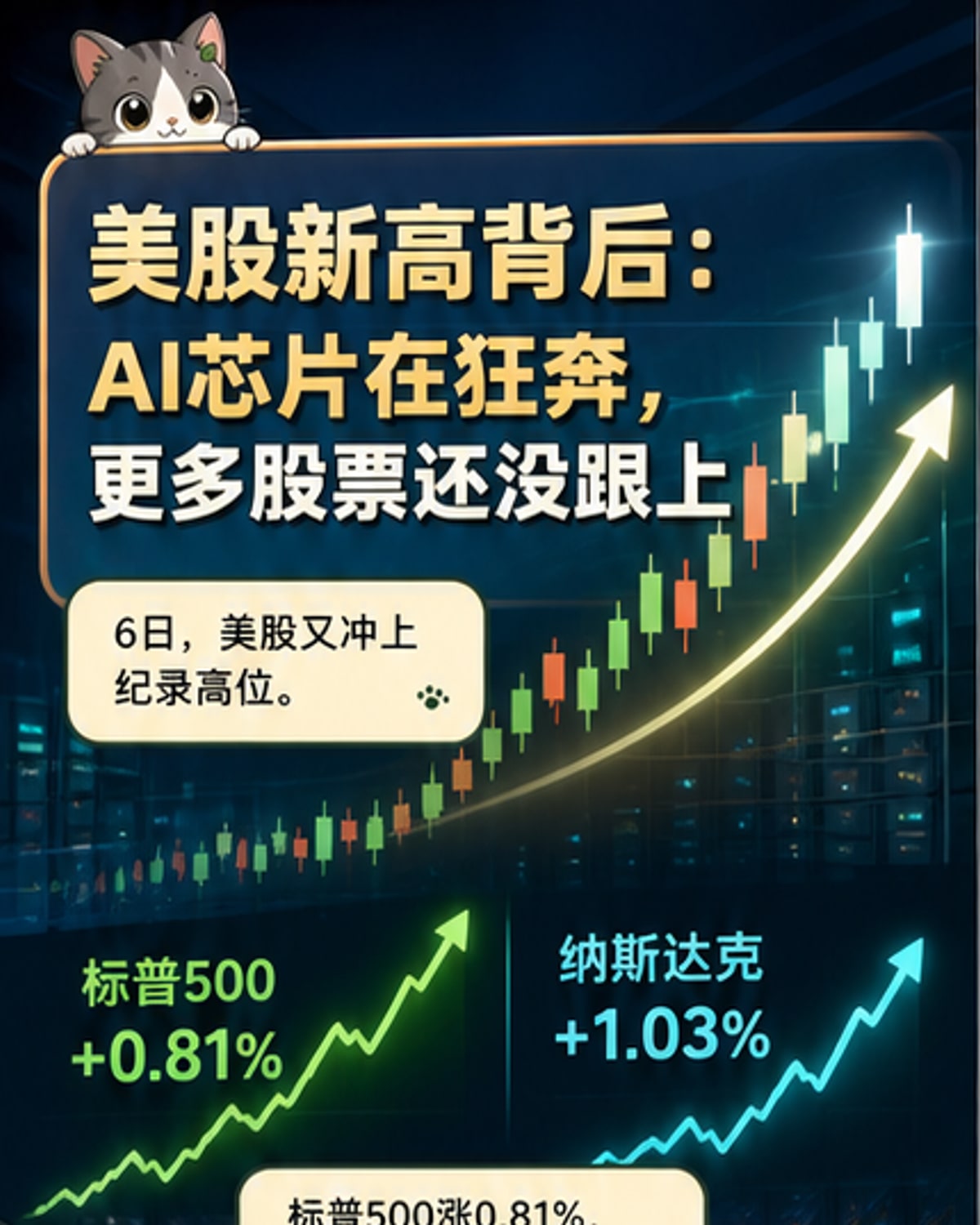 美股再创新高,AI芯片股暴涨