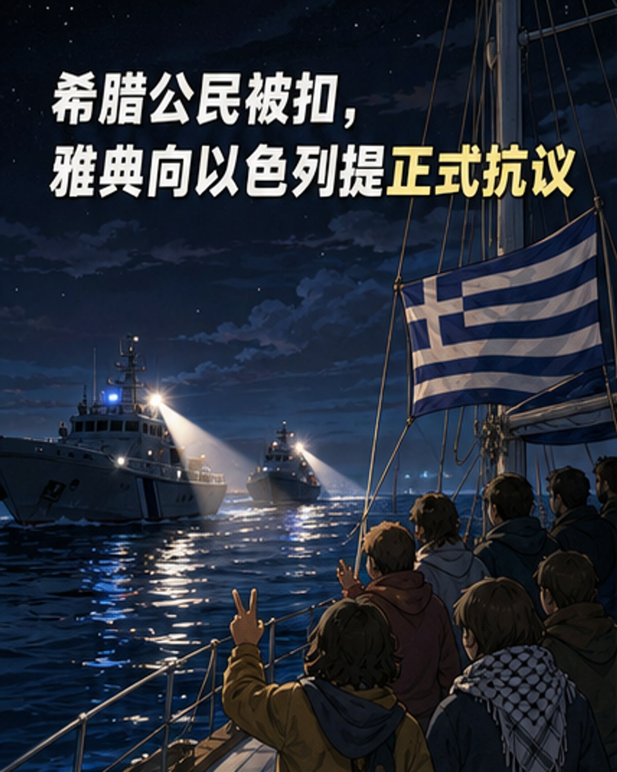希腊谴责以方处置船队人员方式