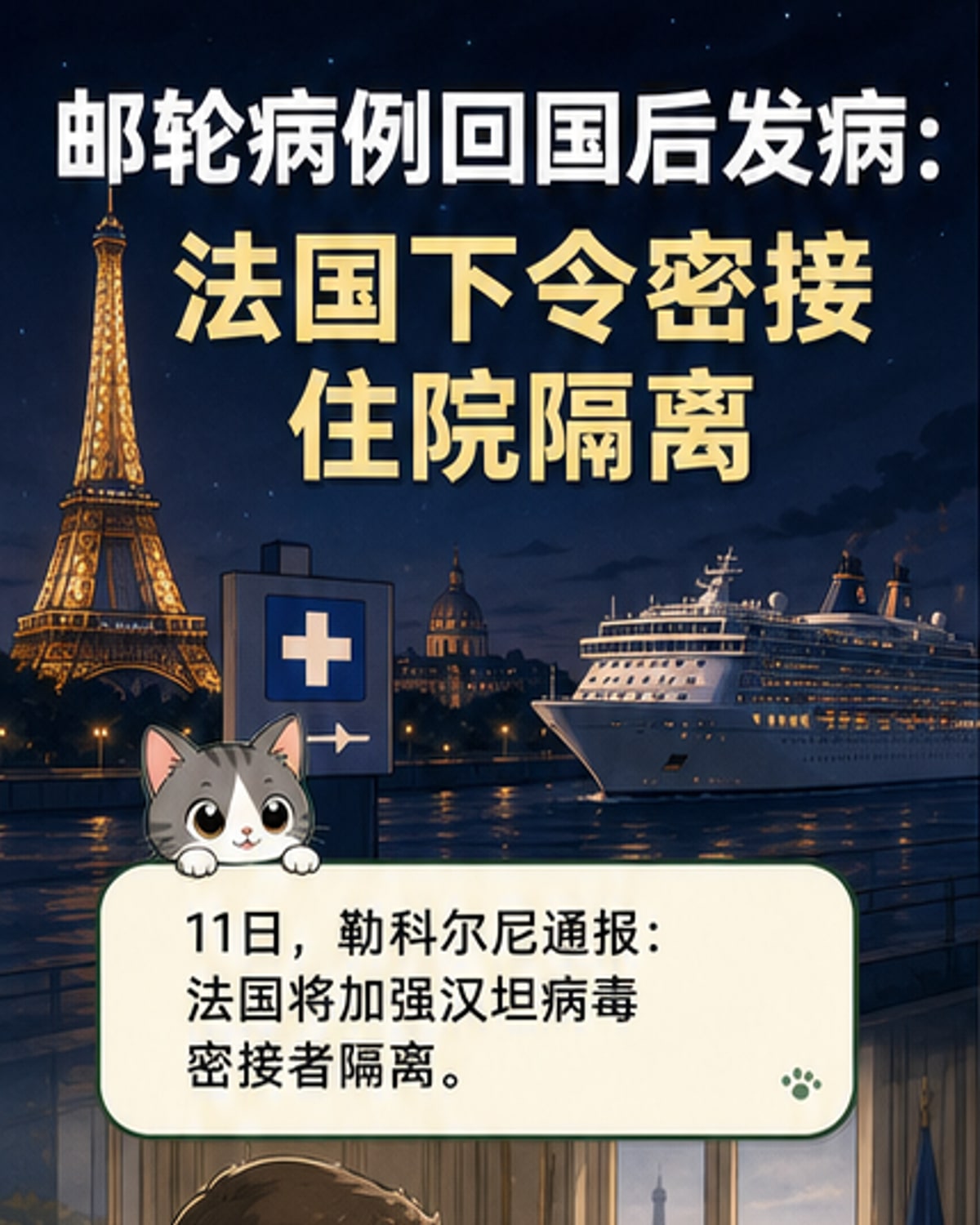 法国加强汉坦病毒密接者隔离
