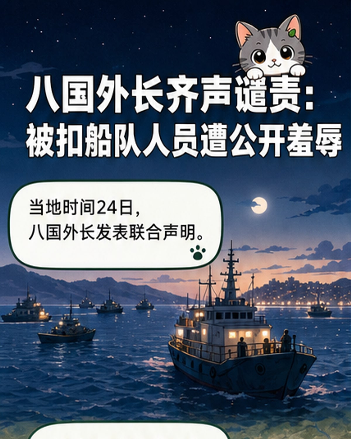 八国外长联合谴责以部长羞辱行为