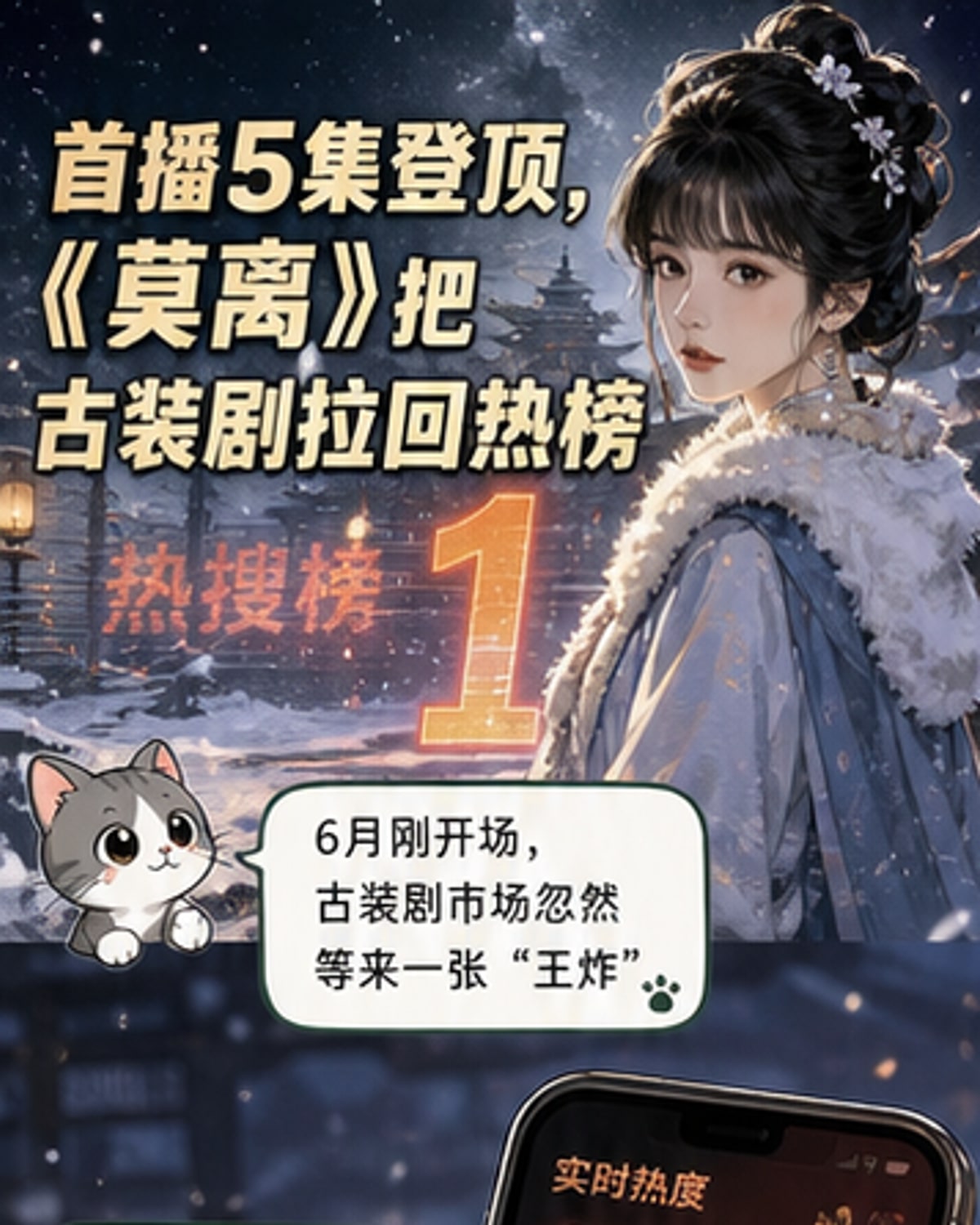 《莫离》首播5集登顶热榜