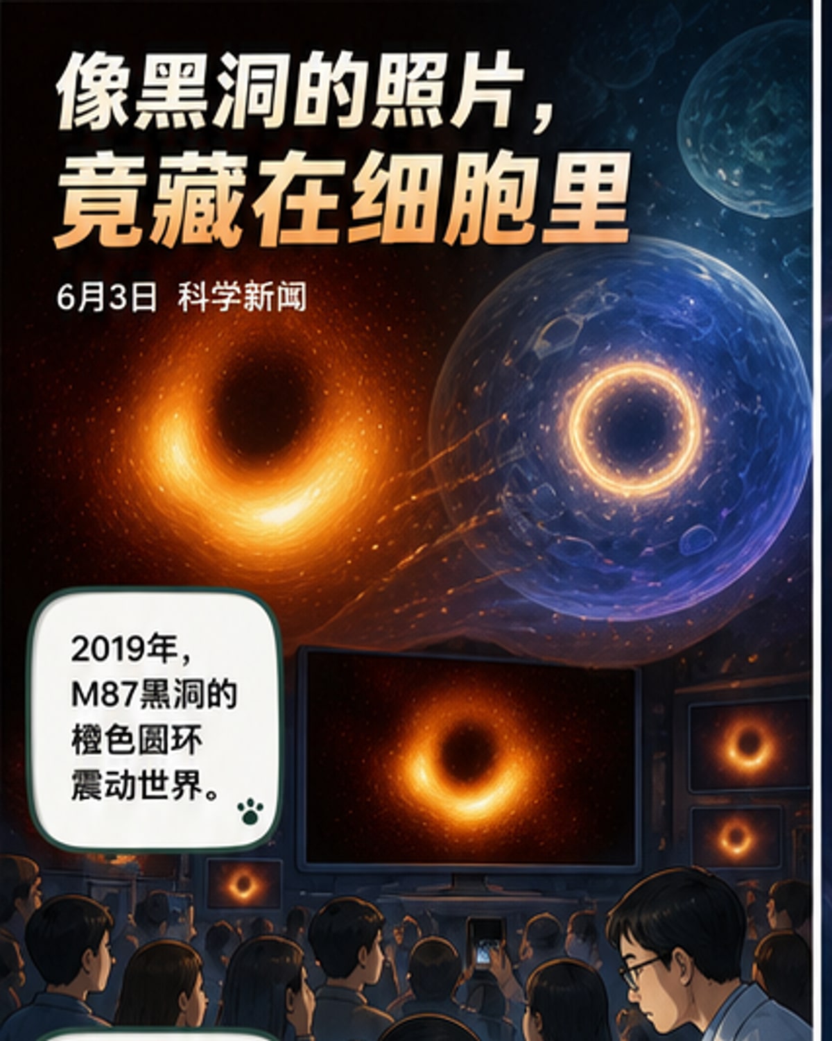 细胞里的“黑洞”被拍到了