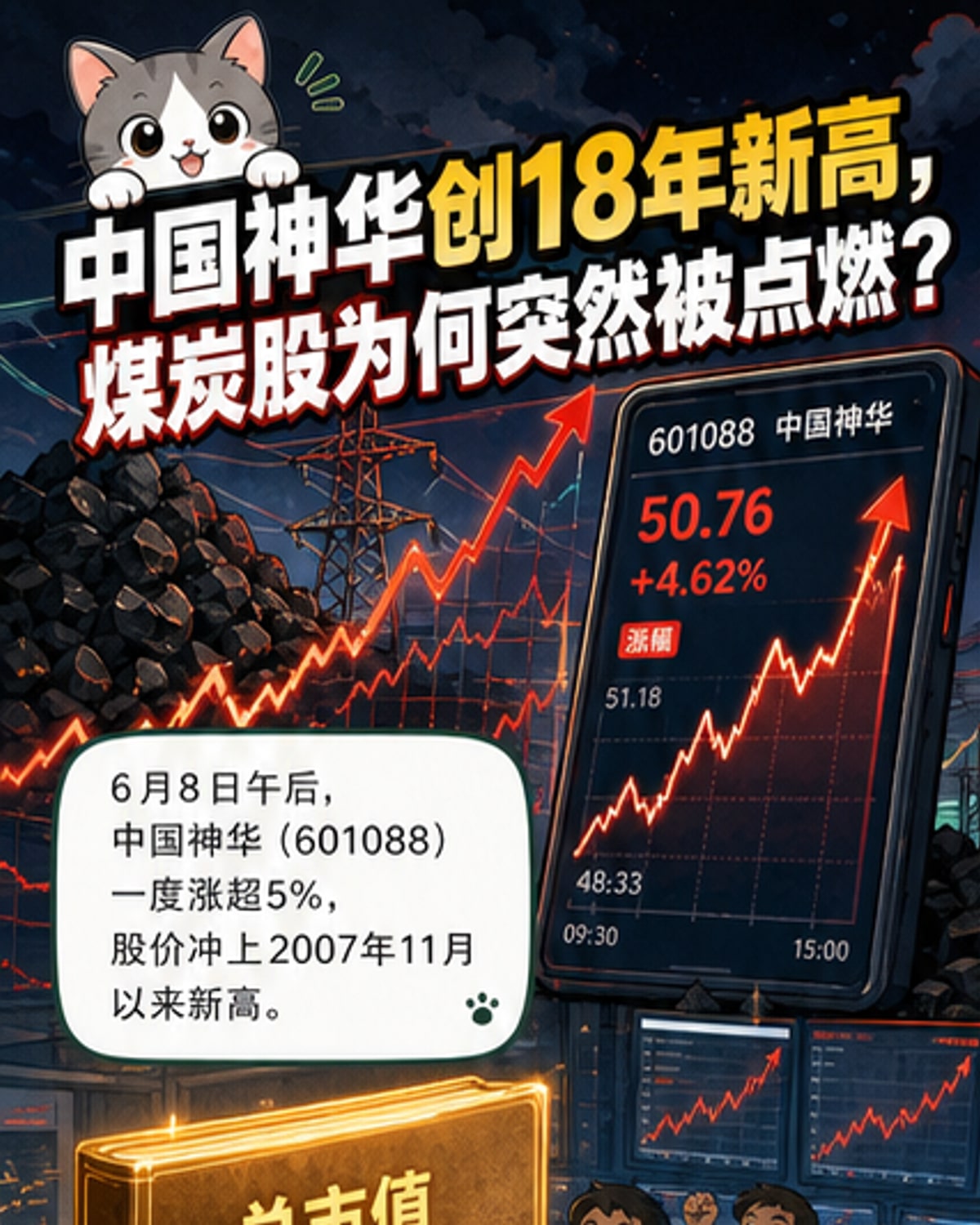 中国神华股价创18年新高