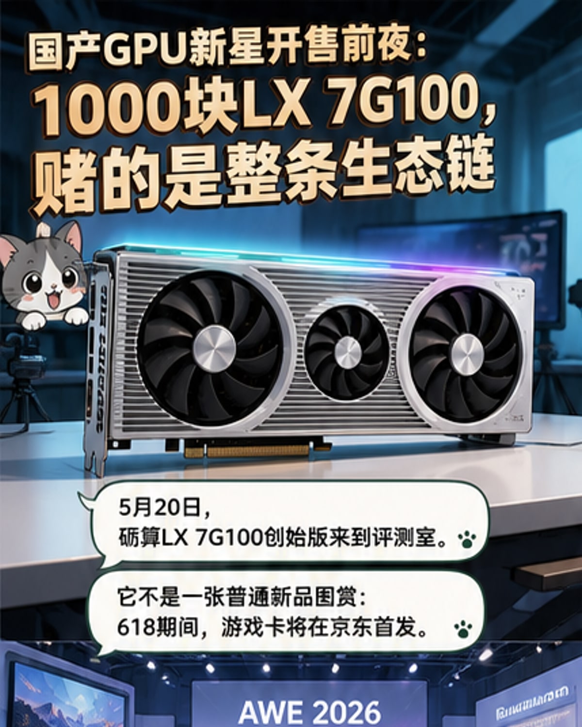 国产首款自研显卡发售