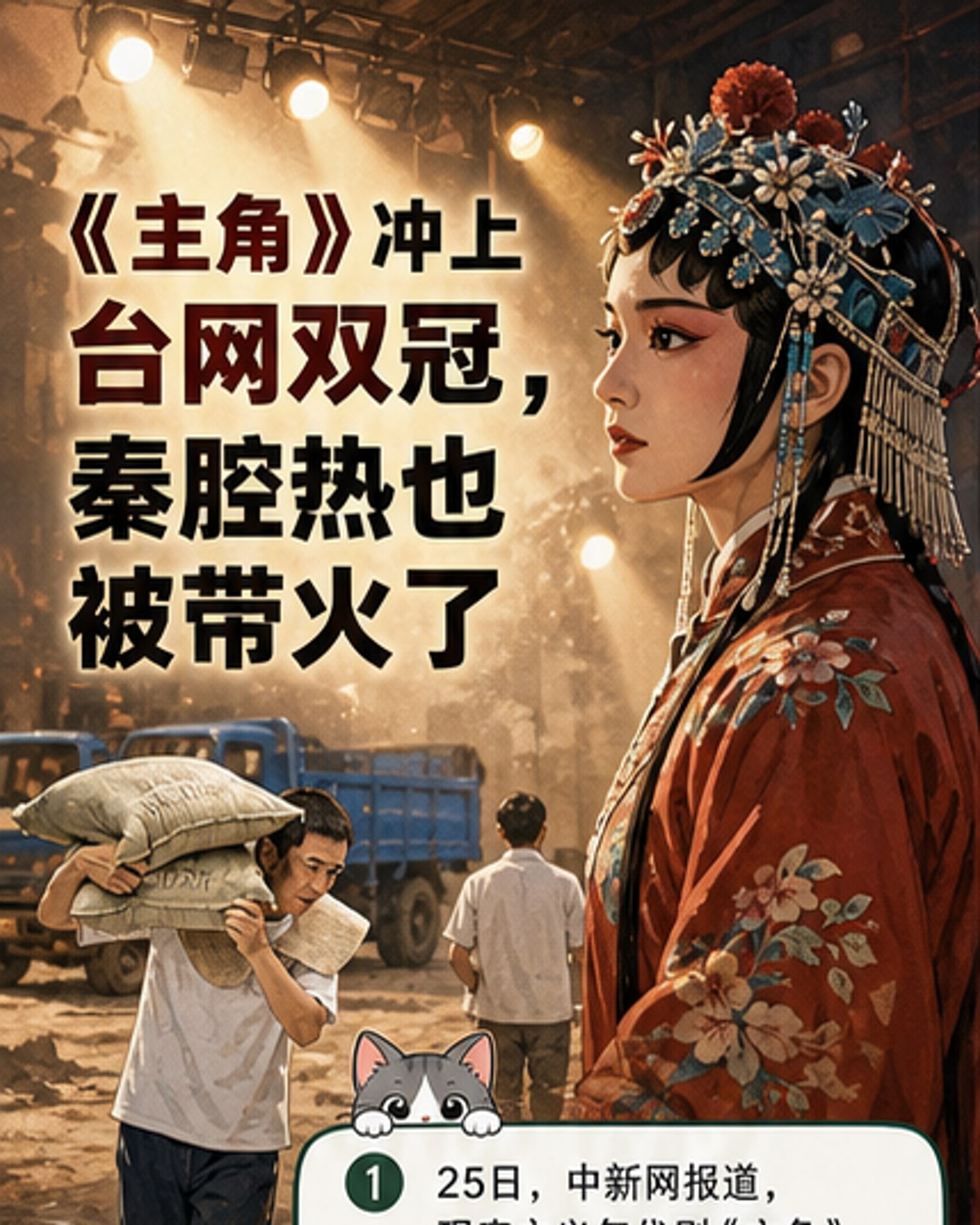 《主角》破纪录登顶台网双冠