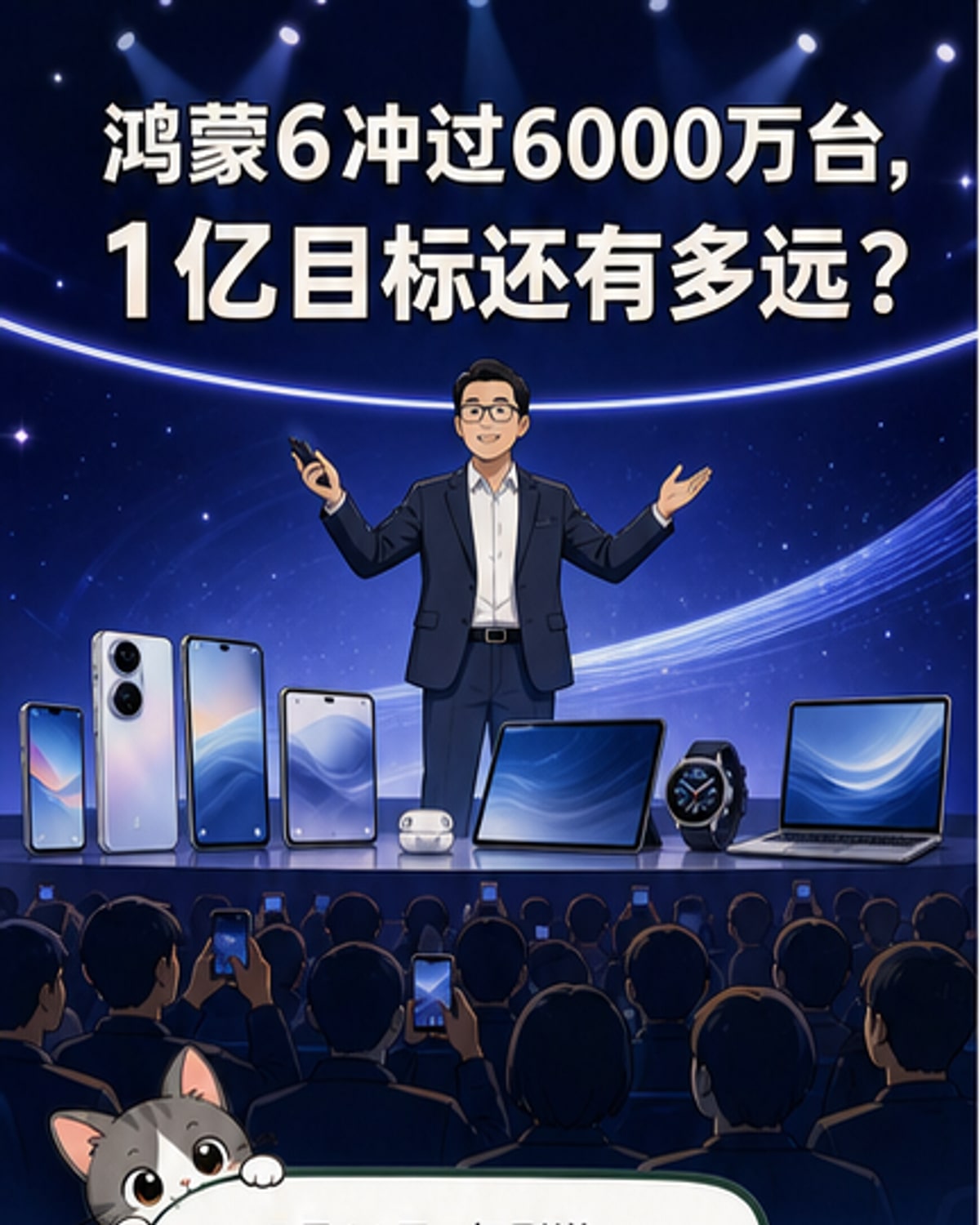 鸿蒙6终端突破6000万台