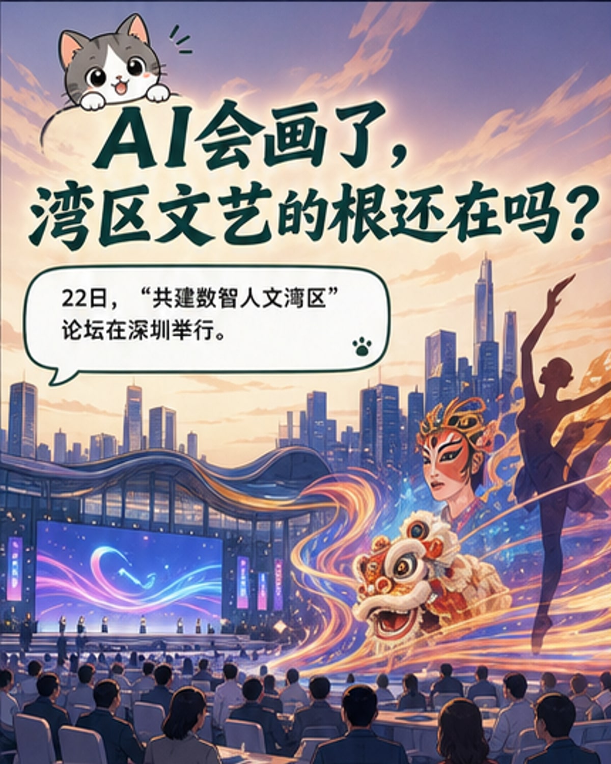 AI绘湾区文艺新图景