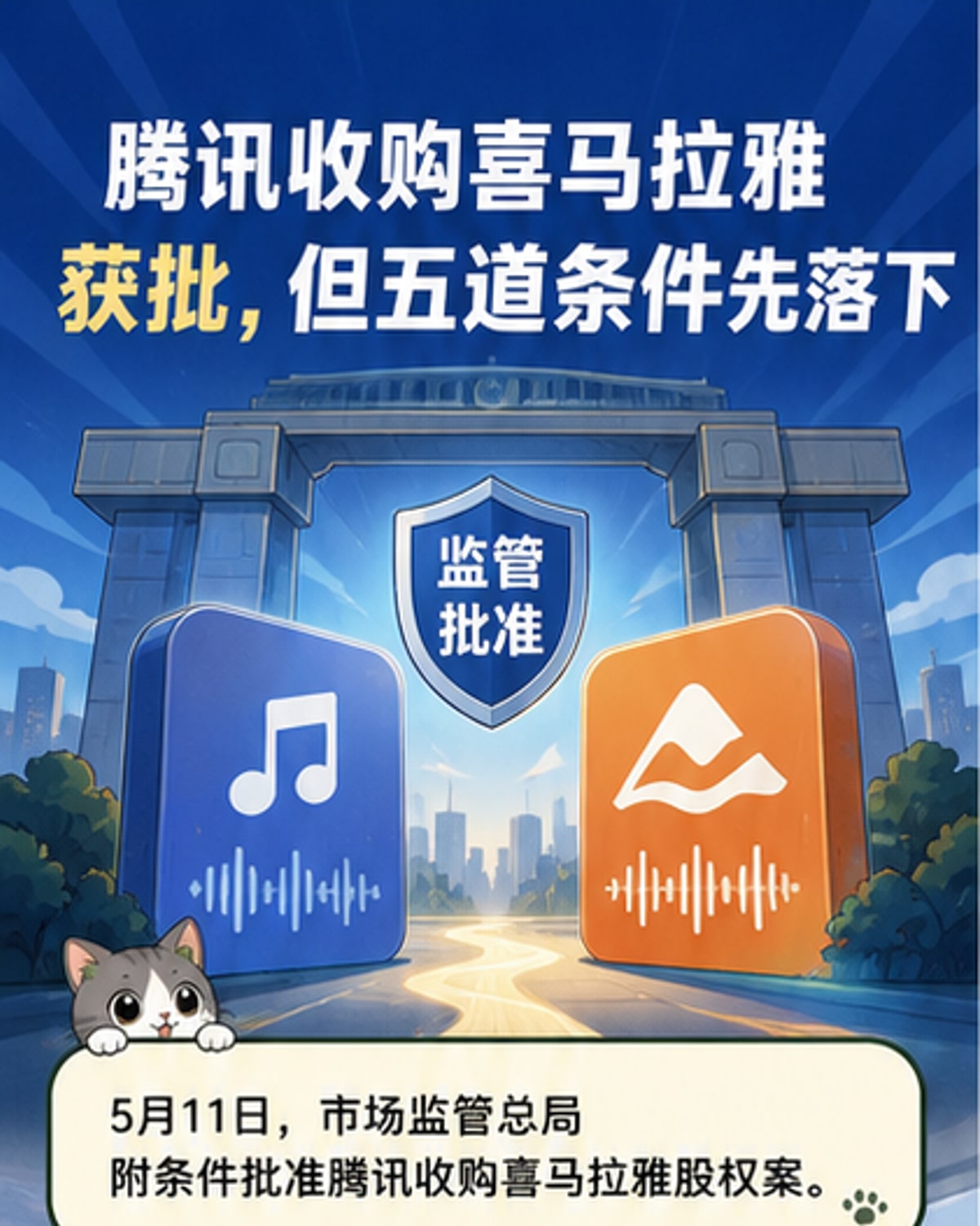 腾讯收购喜马拉雅获附条件批准