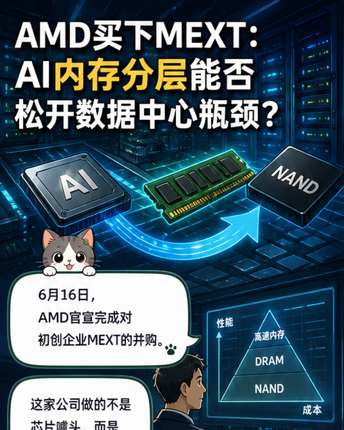AMD并购MEXT破解内存瓶颈
