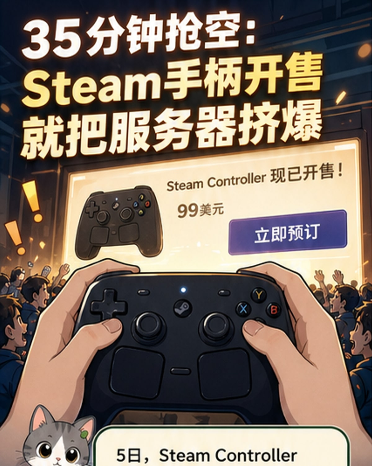 Steam手柄35分钟售罄