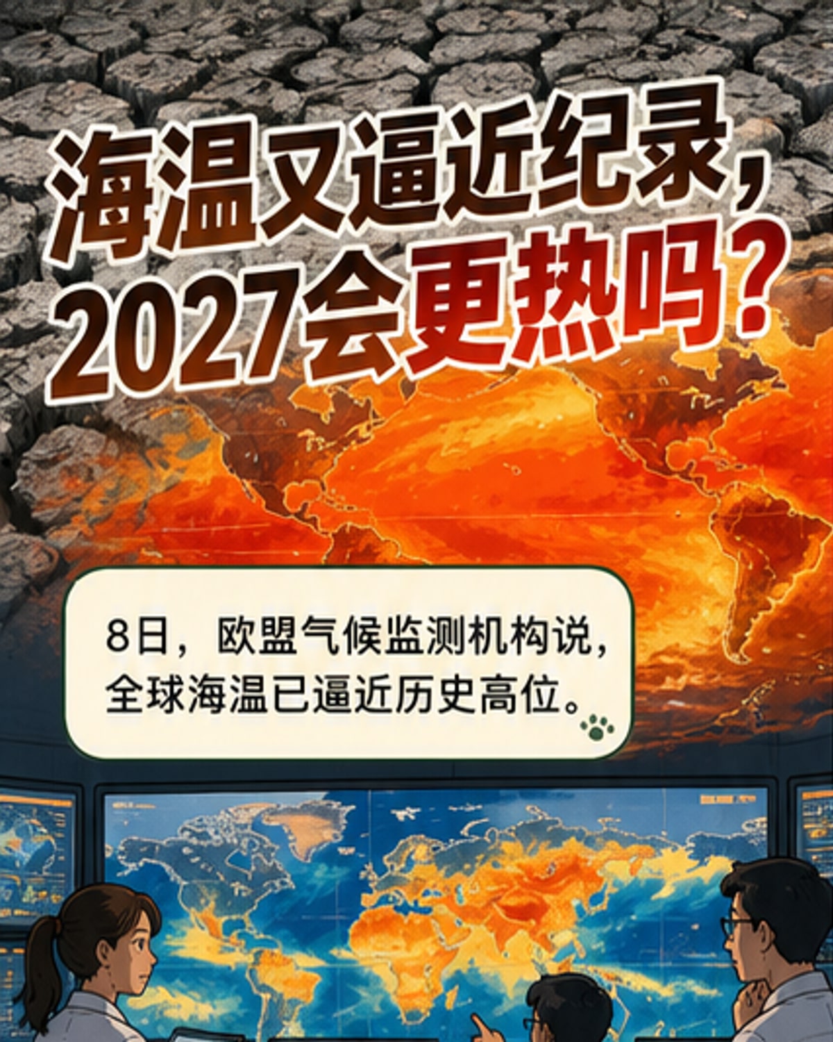 全球海温逼近历史高位
