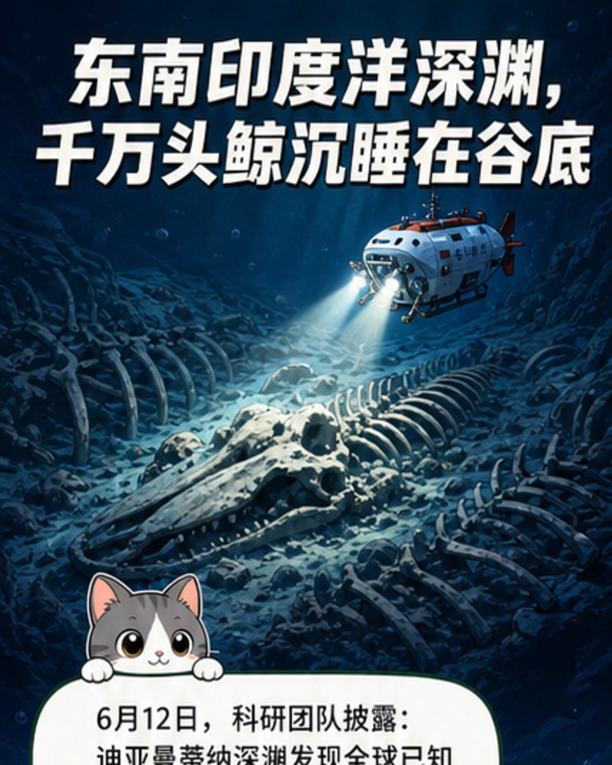 全球最深鲸类大墓地被发现
